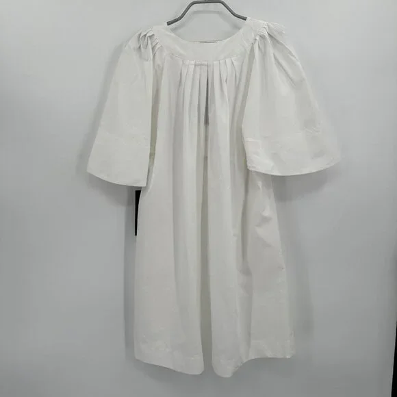 Pomander Place by Tuckernuck White Finley Flutter Sleeve Dress sz L Mini Length - Picture 7 of 11